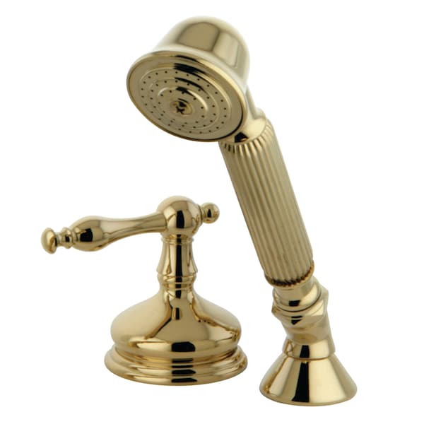 Tub Filler Faucet, Polished Brass, Deck